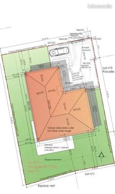Terrain constructible - 653 m²
