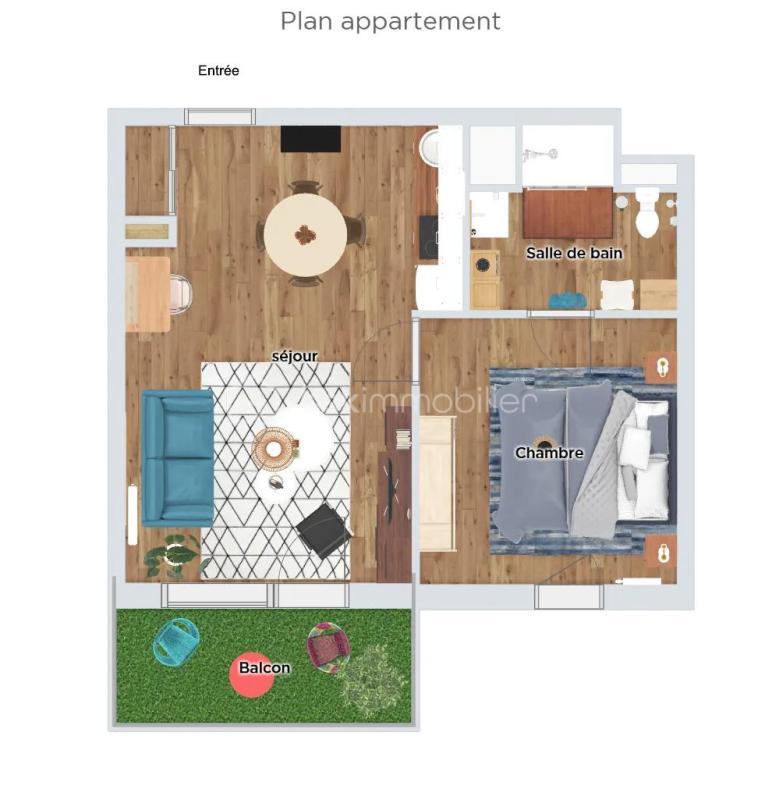 Appartement - 41 m² - 2 pièces