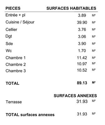 Appartement - 90 m² - 4 pièces