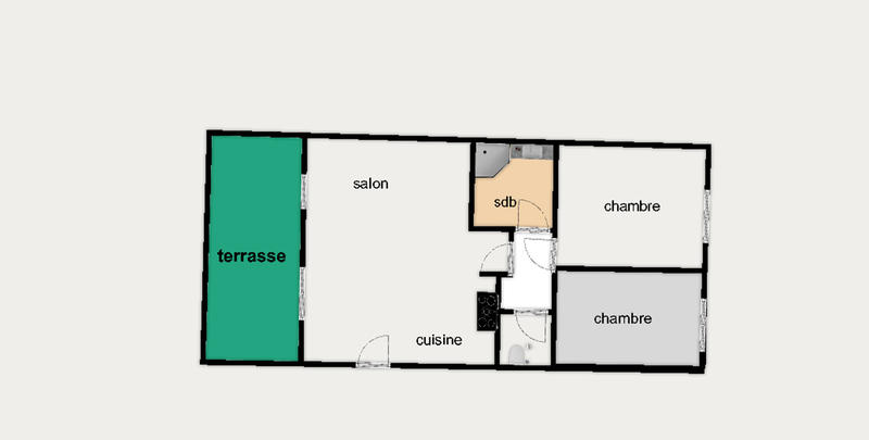 Appartement - 62 m² - 3 pièces