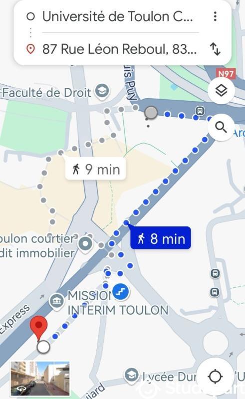 Chambre - 9 m² - 1 pièce