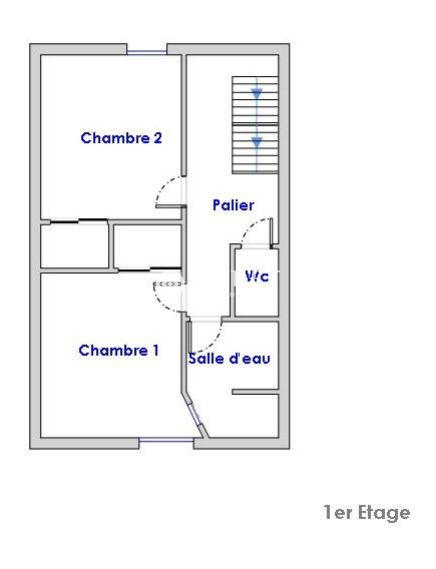 Maison - 63 m² - 4 pièces