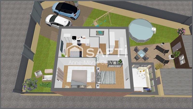 Maison de village - 85 m² - 5 pièces