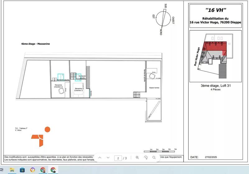 Appartement - 101 m² - 4 pièces