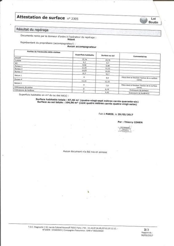 Bureau - 104 m² - 5 pièces