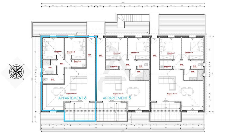 Appartement - 86 m² - 3 pièces