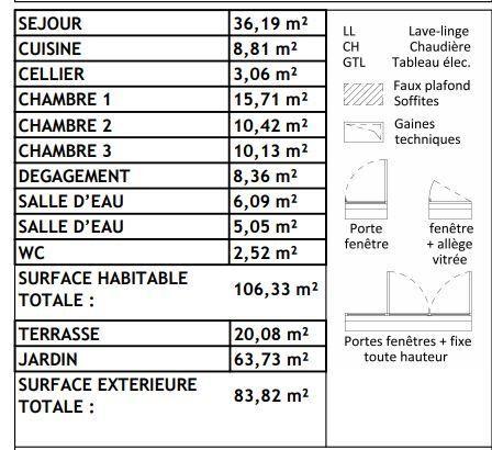 Appartement - 106 m² - 4 pièces