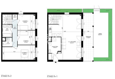 Appartement - 99 m² - 4 pièces