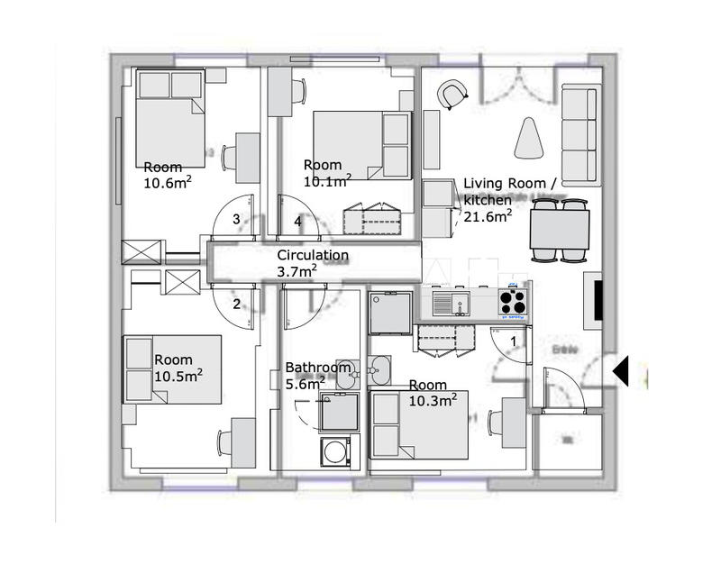 Appartement - 78 m²