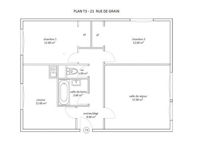 Appartement - 63 m² - 3 pièces