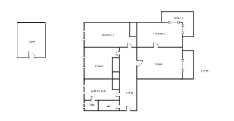 Appartement - 65 m² - 3 pièces