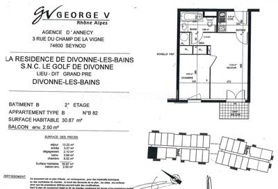 Appartement - 31 m² - 2 pièces