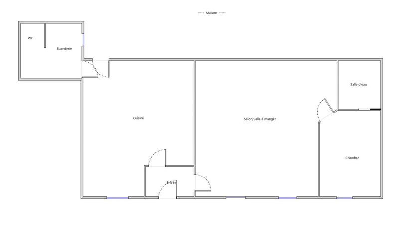 Maison - 75 m² - 3 pièces