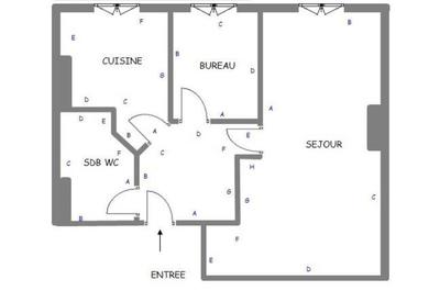 Appartement - 35 m² - 1 pièce