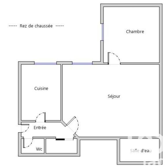 Appartement - 45 m² - 2 pièces