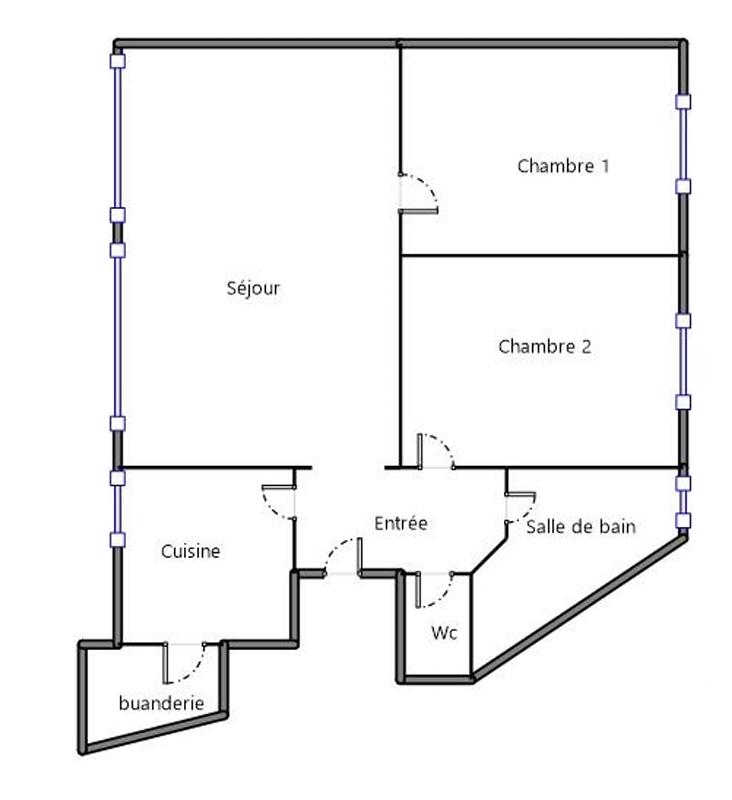 Appartement - 76 m² - 4 pièces