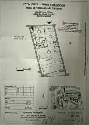 Studio - 21 m² - 1 pièce