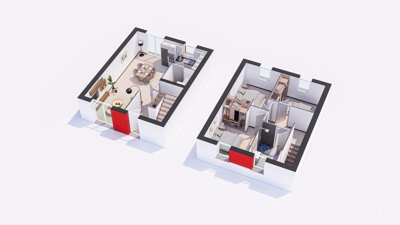 Maison - 90 m² - 5 pièces