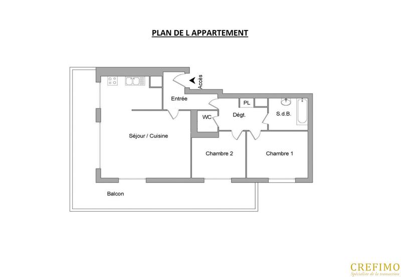 Appartement - 71 m² - 3 pièces
