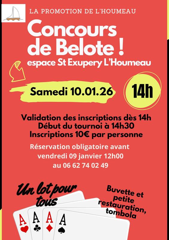 concours de belote le 10 janvier 2026