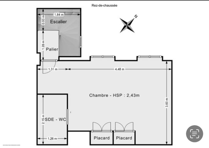 Appartement - 47 m² - 2 pièces