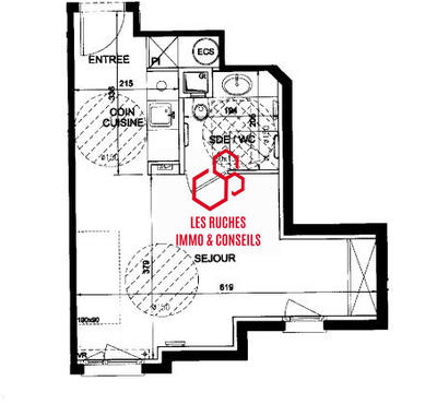 Appartement - 28 m² - 1 pièce