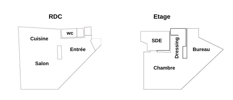 Appartement - 60 m² - 2 pièces