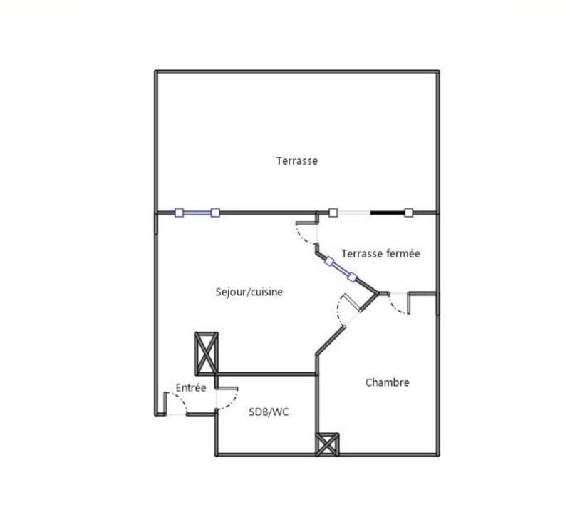 Appartement - 32 m² - 2 pièces