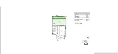 Appartement - 49 m² - 2 pièces