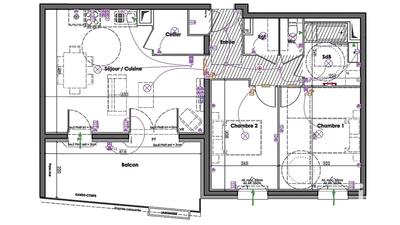 Appartement - 69 m² - 3 pièces
