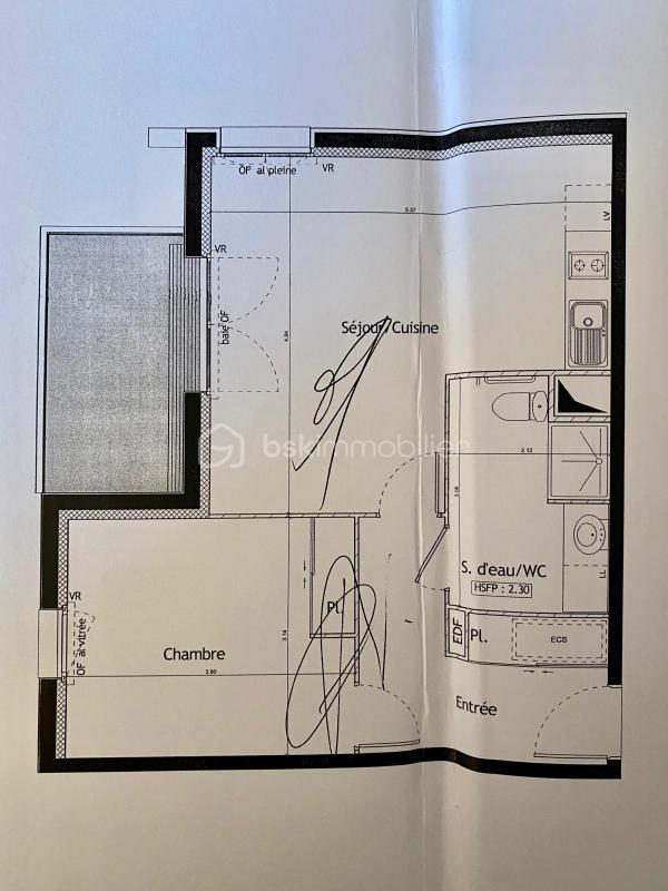 Appartement - 24 m² - 1 pièce