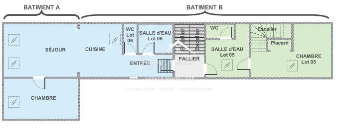 Appartement - 43 m² - 2 pièces