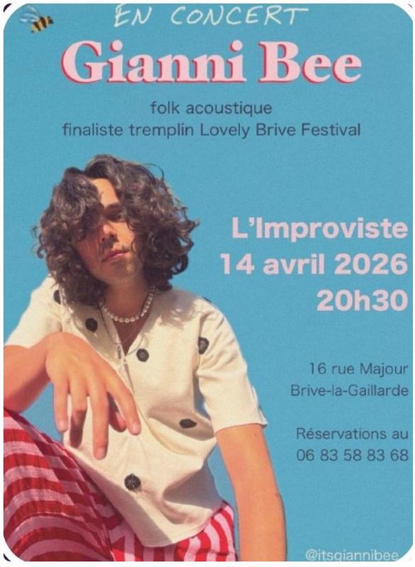 Concert Gianni Bee à l'improviste