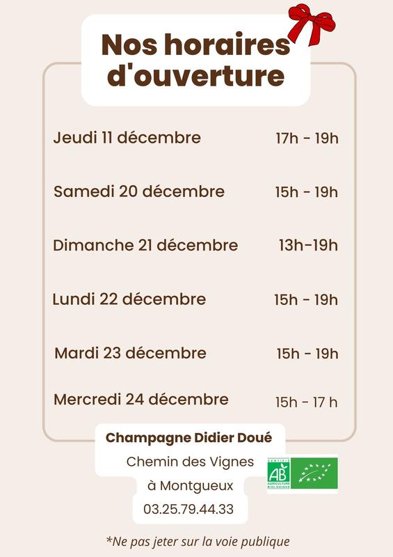 Champagne Didier Doué - Portes Ouvertes du domaine