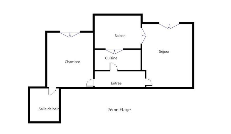 Appartement - 46 m² - 2 pièces