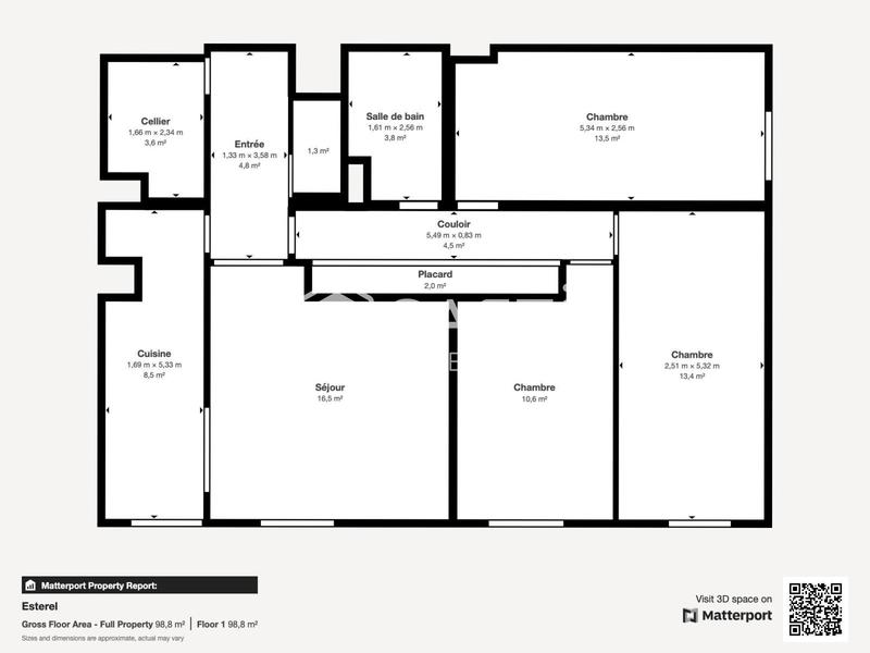 Appartement - 80 m² - 4 pièces