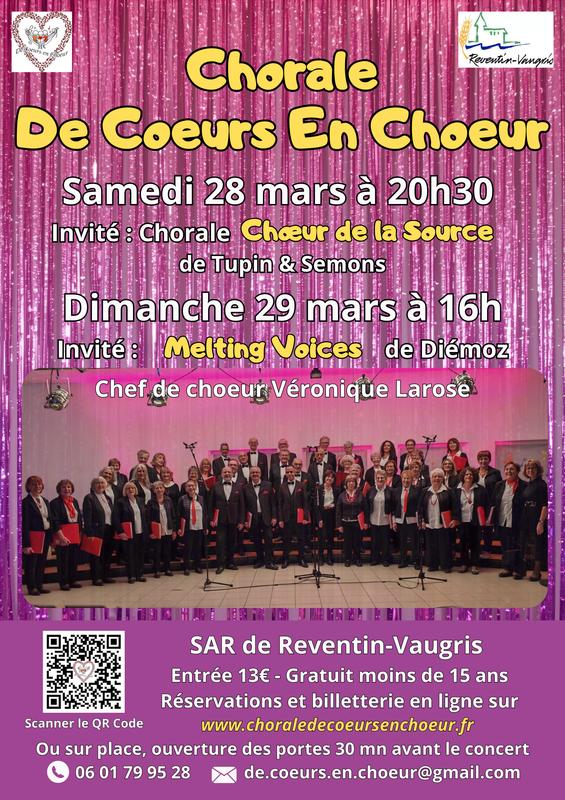 Concert Annuel Chorale de Coeurs en Choeur
