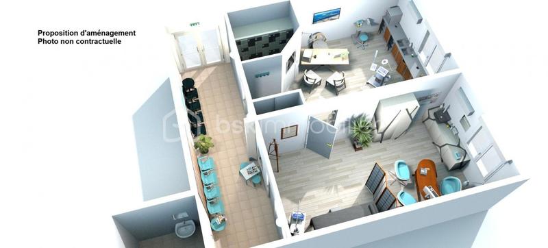 Bureau - 41 m² - 2 pièces