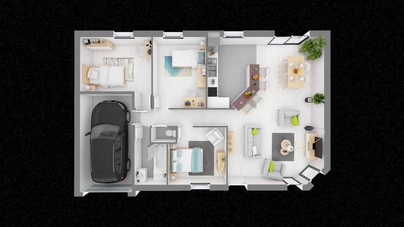 Maison - 84 m² - 5 pièces