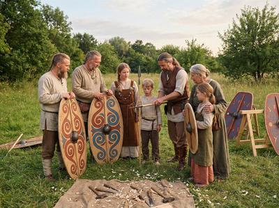 Lance et bouclieurs Gaulois