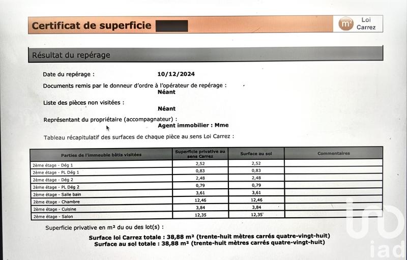 Appartement - 39 m² - 2 pièces