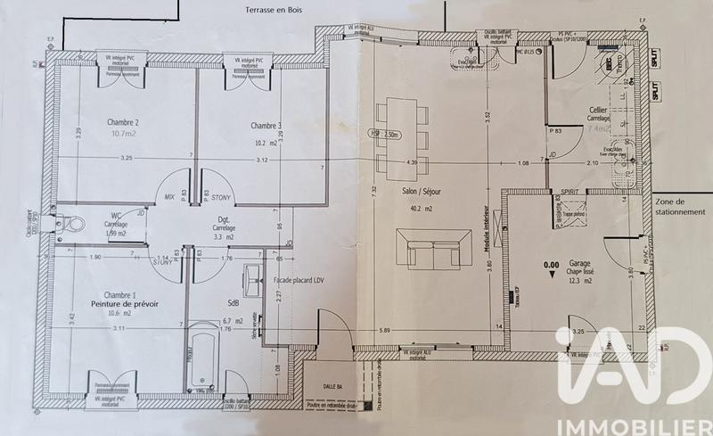 Maison - 91 m² - 5 pièces