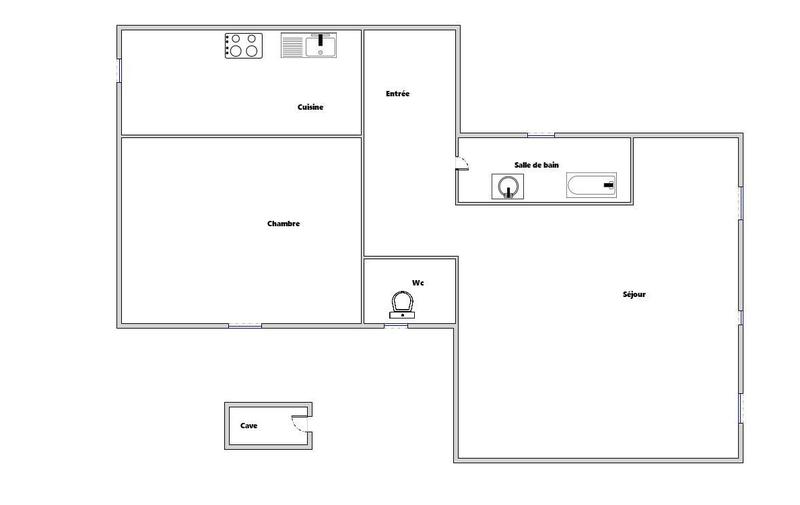 Appartement - 54 m² - 2 pièces