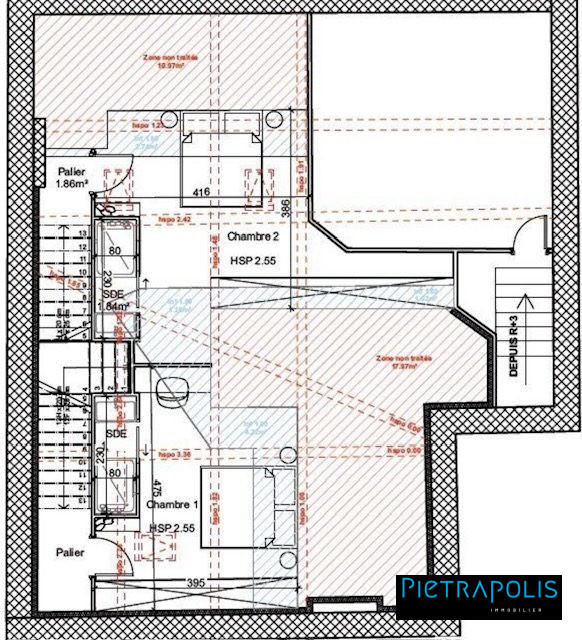 Duplex - 88 m² - 3 pièces
