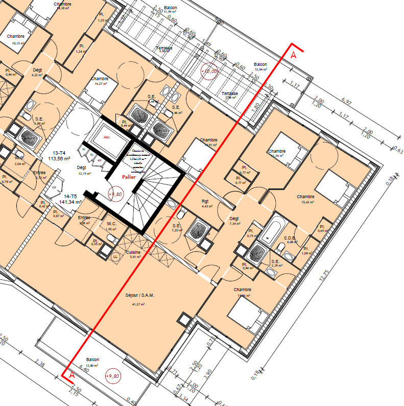 Appartement - 141 m²