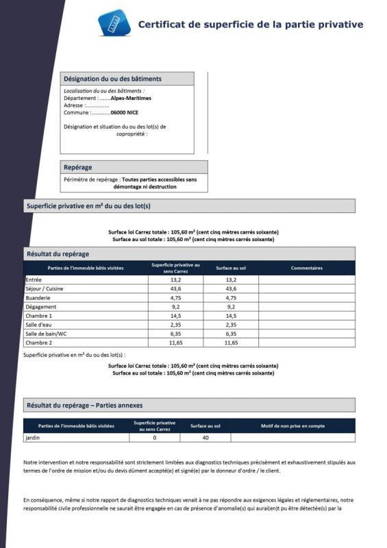 Appartement - 105 m² - 3 pièces