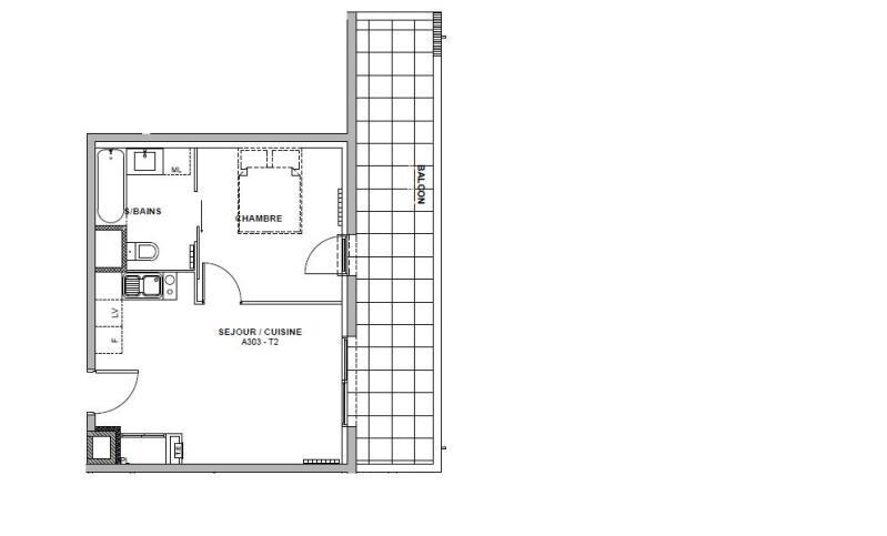 Appartement - 36 m² - 2 pièces