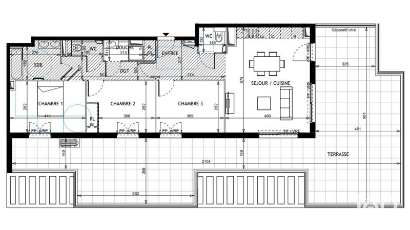 Appartement - 82 m² - 4 pièces