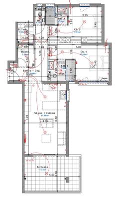 Appartement - 84 m² - 3 pièces