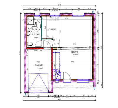 Maison - 104 m² - 5 pièces